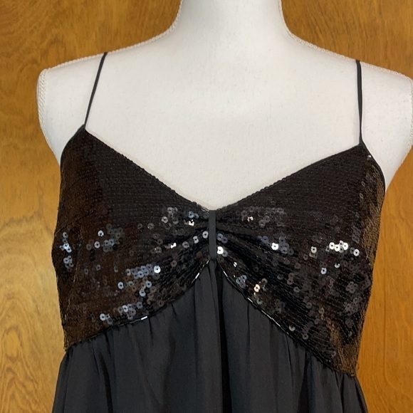 M.S.S.P.  Black Silk and Sequin Dress - EUC - Picture 2 of 5